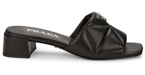 prada quilted slides|prada leather slide sandals.